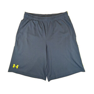 Under Armor Athletic Shorts Medium Men's Blue Loose Fit Drawstring Quick Dry